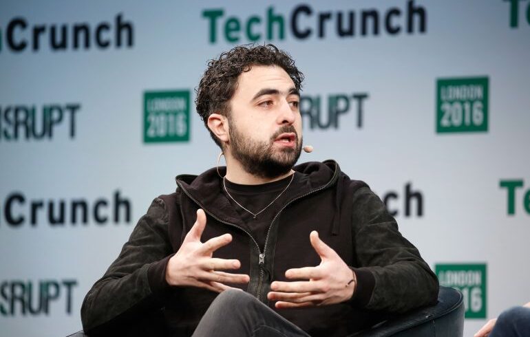 LONDON, ENGLAND - DECEMBER 05: Co-founder of Google DeepMind Mustafa Suleyman attends a Q&A during day 1 of TechCrunch Disrupt London at the Copper Box on December 5, 2016 in London, England. (Photo by John Phillips/Getty Images for TechCrunch)
