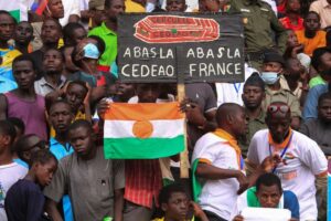 Nigeriens gather one month since coup, to demand French ambassador to leave